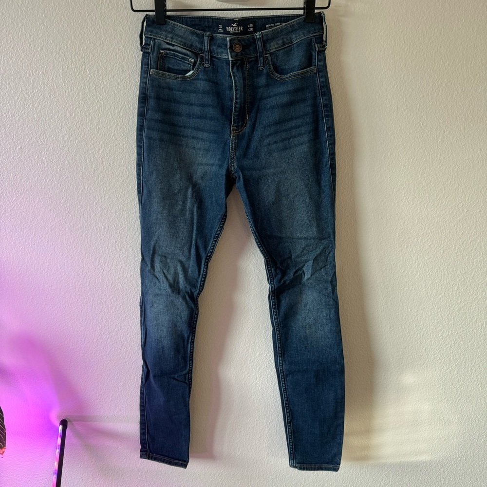 Dark Blue High Rise Supper Skinny Jeans